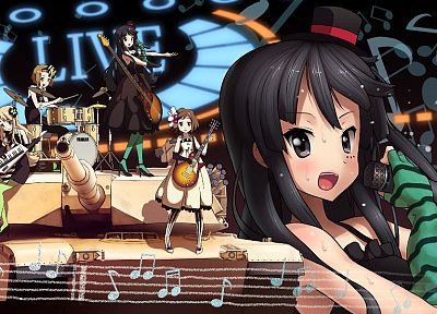 K-ON!, guitars, Akiyama Mio, anime girls - related desktop wallpaper