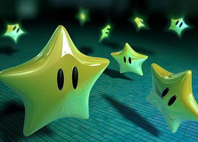 stars, Super Mario - random desktop wallpaper