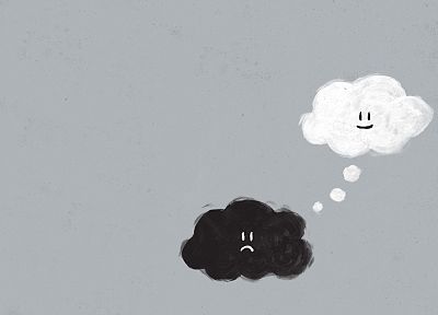 paintings, clouds, happy, sad, thoughts - related desktop wallpaper
