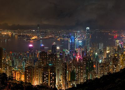 cityscapes, buildings, Hong Kong - duplicate desktop wallpaper