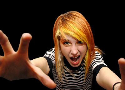 Hayley Williams, Paramore, women, celebrity, orange hair - random desktop wallpaper