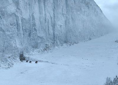 winter, snow, wall, Game of Thrones, TV series - desktop wallpaper
