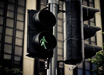 street lights, signal - random desktop wallpaper