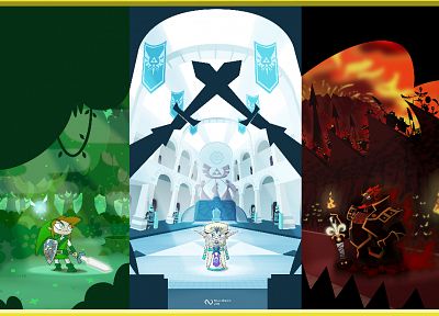 Link, Ganondorf, The Legend of Zelda, Princess Zelda - duplicate desktop wallpaper