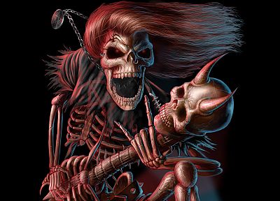 death, bones, skull and bones, Andrew Dobell - random desktop wallpaper