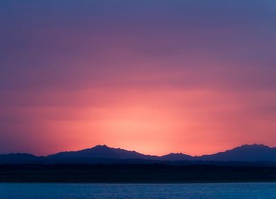 sunset, violet - desktop wallpaper