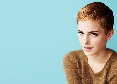 women, Emma Watson, simple background - random desktop wallpaper