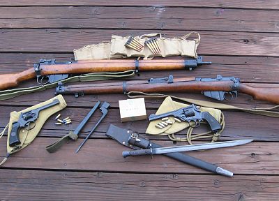 rifles, guns, weapons, enfield rifle no.4, wembley .38 - random desktop wallpaper