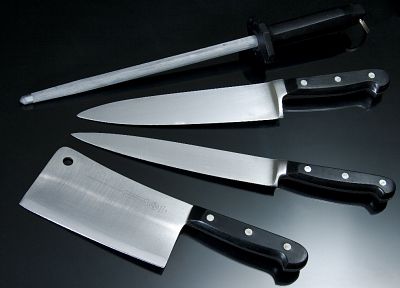 edge, steel, knives, butchers knife - desktop wallpaper