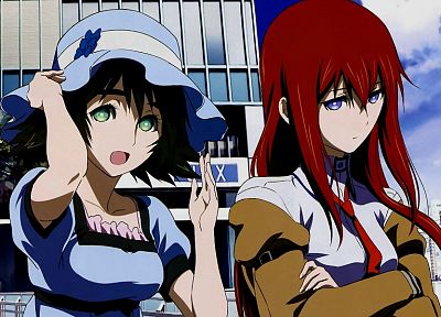 redheads, anime, Steins;Gate, Shiina Mayuri, Makise Kurisu, anime girls - random desktop wallpaper