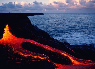 volcanoes, lava - duplicate desktop wallpaper
