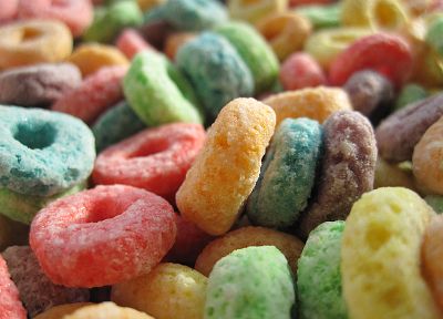 close-up, multicolor, cereal, Fruit Loops - desktop wallpaper
