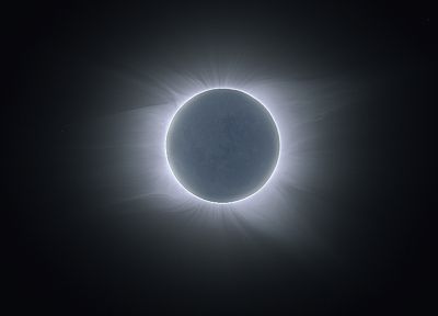 Sun, outer space, planets, Moon, eclipse - desktop wallpaper