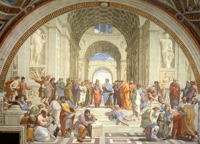 The School of Athens, Raphael (painter), philosophers - random desktop wallpaper