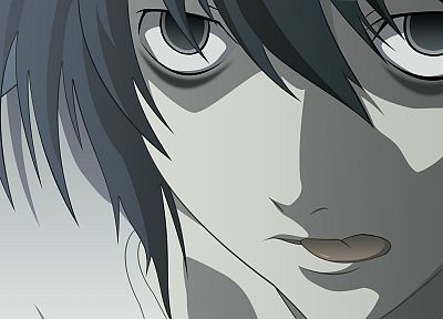 Death Note, L. - random desktop wallpaper
