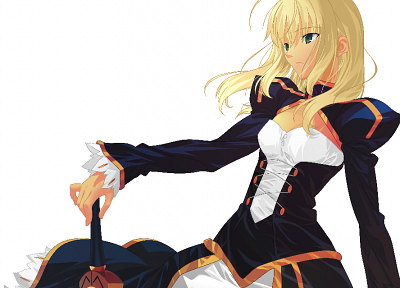 Fate/Stay Night, Saber, simple background, Fate series - desktop wallpaper