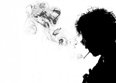 smoke, silhouettes, Christian Bale, movie posters, I'm Not There - duplicate desktop wallpaper