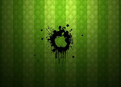 green, Apple Inc., logos - random desktop wallpaper