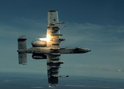 aircraft, missiles, A-10 Thunderbolt II - random desktop wallpaper