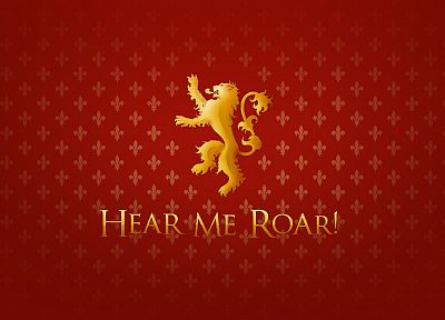 Game of Thrones, A Song of Ice and Fire, lions, TV series, House Lannister, Hear Me Roar - random desktop wallpaper