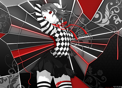 video games, Touhou, Izayoi Sakuya, striped legwear - duplicate desktop wallpaper