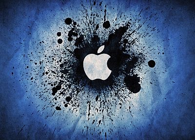 Apple Inc., grunge, logos - duplicate desktop wallpaper