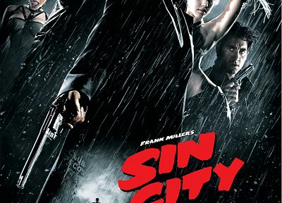 Jessica Alba, Sin City, Rosario Dawson, Bruce Willis, Clive Owen, movie posters, Benicio Del Toro - desktop wallpaper