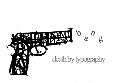 death, guns, typography - duplicate desktop wallpaper