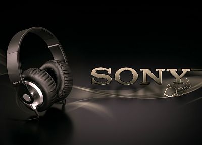 headphones, bass, Sony - random desktop wallpaper