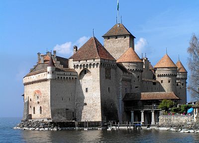 castles, Switzerland - desktop wallpaper