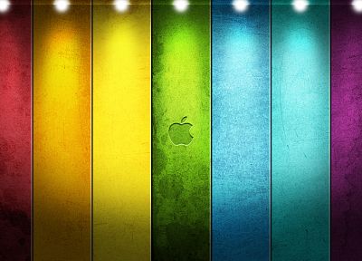 Apple Inc., colors, stripes - random desktop wallpaper