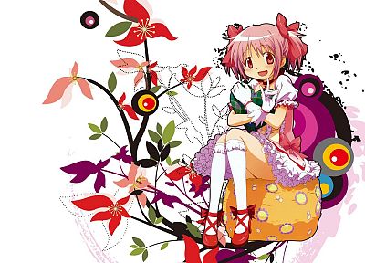 pink hair, Mahou Shoujo Madoka Magica, Kaname Madoka, anime, pink eyes, anime girls - related desktop wallpaper