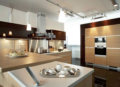 architecture, room, kitchen - desktop wallpaper