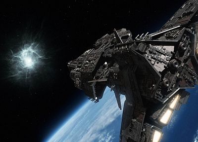 Stargate Atlantis, spaceships, science fiction, vehicles - desktop wallpaper