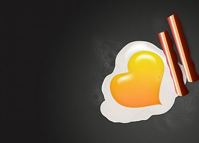 eggs, minimalistic, food, hearts - random desktop wallpaper