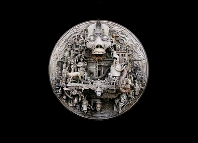 skulls, mouth, sculptures, Hades - duplicate desktop wallpaper
