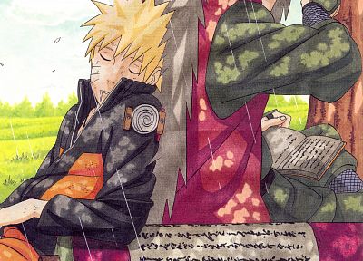 Naruto: Shippuden, anime, Uzumaki Naruto, Jiraiya - desktop wallpaper