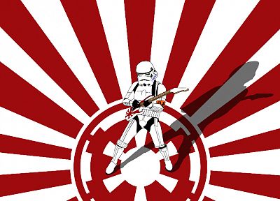 Star Wars, stormtroopers, guitars, Galactic Empire - related desktop wallpaper