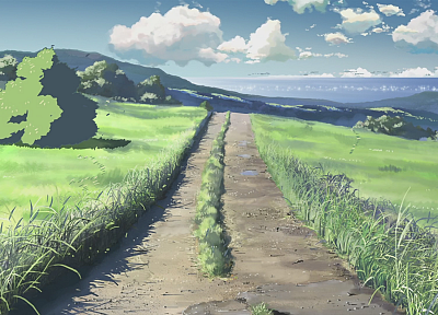 Makoto Shinkai, 5 Centimeters Per Second, artwork, anime - random desktop wallpaper