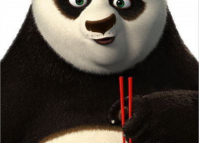 posters, chopsticks, Kung Fu Panda - random desktop wallpaper