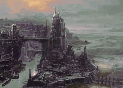 fantasy, cityscapes, artwork - desktop wallpaper