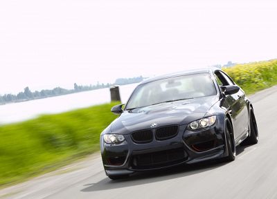 BMW, black, cars, vehicles, BMW M3, black cars, front view, German cars, automobiles - random desktop wallpaper