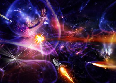 outer space, Space Shuttle, photo manipulation - related desktop wallpaper