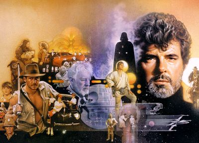 Star Wars, Indiana Jones, George Lucas - random desktop wallpaper