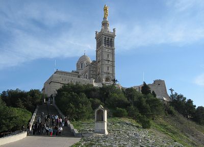 France, cathedrals, Marseille - duplicate desktop wallpaper
