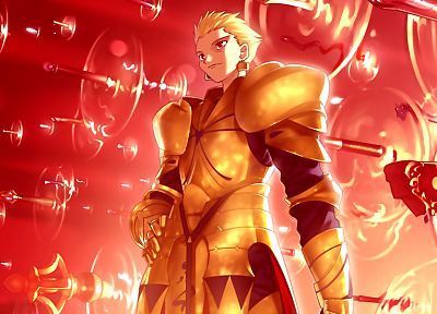 Fate/Stay Night, knights, Gilgamesh, Type-Moon, Fate series - desktop wallpaper