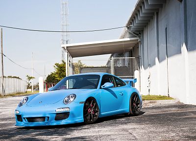 cars, tuning, industrial plants, Porsche 911 - desktop wallpaper