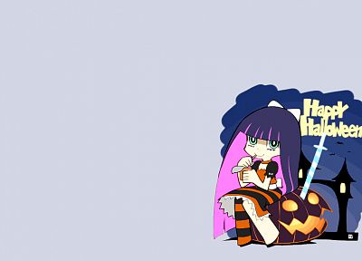 Panty and Stocking with Garterbelt, simple background, Anarchy Stocking - random desktop wallpaper