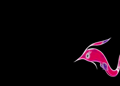 Pokemon, pink, black background, gorebyss - random desktop wallpaper