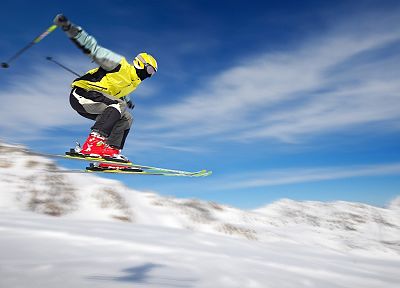 water, clouds, nature, ski, winter sports - duplicate desktop wallpaper